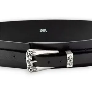 Zara | Accessories | Zara Leather Belt With Melt Pieces 